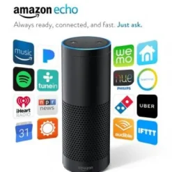 Discount Amazon Echo Smart Speaker with Voice Recognition - Black