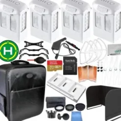 Best DJI 4-Battery Pack for Phantom 4 Series Accessory Bundle