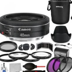 Clearance Canon EF 40mm f/2.8 STM Lens - 6310B002 with Accessory Bundle
