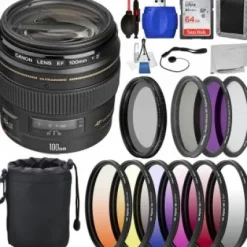 Best Canon EF 100mm f/2 USM Lens - 2518A003 with Deluxe Lens Bundle