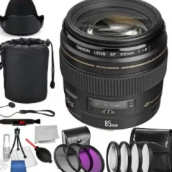 Discount Canon EF 85mm f/1.8 USM Lens - 2519A003 with Deluxe Bundle