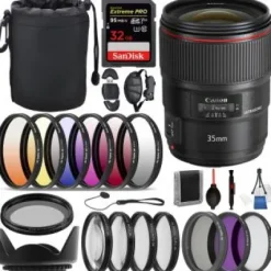 Outlet Canon EF 35mm f/1.4L II USM Lens - 9523B002 with Essential Bundle