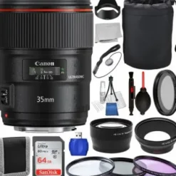 Hot Canon EF 35mm f/1.4L II USM Lens - 9523B002 with Accessory Bundle
