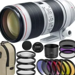 Hot Canon EF 70-200mm f/2.8L IS III USM Lens 9pc Accessory Bundle + 3PC Filter Kit (UV-CPL-FLD) + More