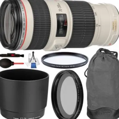 Fashion Canon EF 70-200mm f/4L IS USM Lens - 1258B002 with Starter Bundle