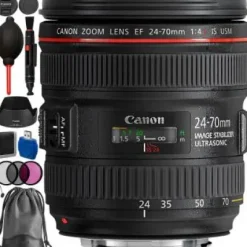 Outlet Canon EF 24-70mm f/4L IS USM Lens Accessory Bundle