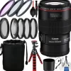 Outlet Canon EF 100mm f/2.8L Macro IS USM Lens with Accessory Bundle