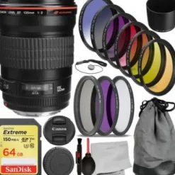 Best Canon EF 135mm f/2L USM Lens - 2520A004 with Essential Accessory Bundle