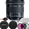 Outlet Canon EF-S 10-18mm f/4.5-5.6 IS STM Lens with 6PC Accessory Bundle