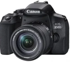 Discount Canon EOS 850D 24.1 MP DSLR Camera - 4K - Black/Black - EF-S 18-55mm IS STM Lens