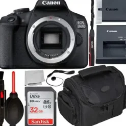 Outlet Canon EOS 2000D DSLR Camera (Body Only) with Starter Accessory Bundle
