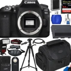 Outlet Canon EOS 90D DSLR Camera (Body Only) - 3616C002 with Accessory Bundle