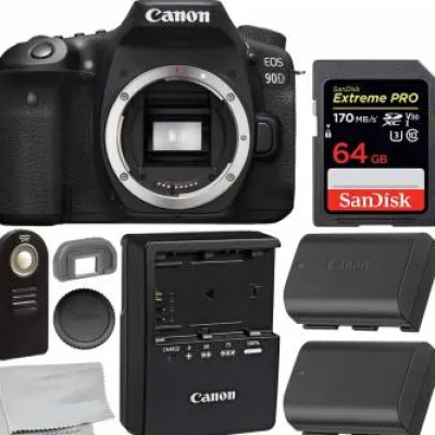 Best Canon EOS 90D DSLR Camera (Body Only) - 3616C002 with Starter Bundle