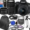 Outlet Canon EOS 2000D DSLR Camera with 18-55mm, 75-300mm, & 50mm Lenses & Accessory Bundle