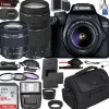 New Canon EOS 4000D DSLR Camera with EF-S 18-55mm f/3.5-5.6 III and EF 75-300mm f/4-5.6 III USM Lenses with Starter Accessory Bundle
