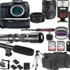 Clearance Canon EOS 5D Mark IV DSLR Camera with EF 50mm F/1.8 STM Prime Lens, Tamron 70-300mm f/4-5.6 Lens and Accessory Bundle