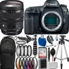 Sale Canon EOS 5D Mark IV DSLR Camera with Sigma 24-70mm HSM Art Lens for EF: 17 PC Professional Bundle Deal