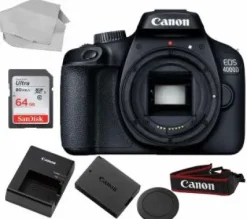 Discount Canon EOS 4000D/Rebel T100 Body Only with Free SanDisk Ultra 64GB Memory Card