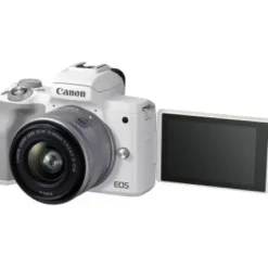 Fashion Canon EOS M50 Mark II Mirrorless Camera with 15-45mm Lens (White)