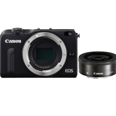 Best Canon EOS M2 Mirrorless Digital Camera + EF M 22mm f/2 STM Lens