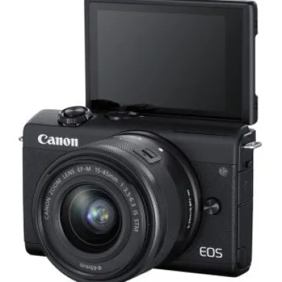Online Canon EOS M200 Mirrorless Digital Camera with 15-45mm Lens (Black)