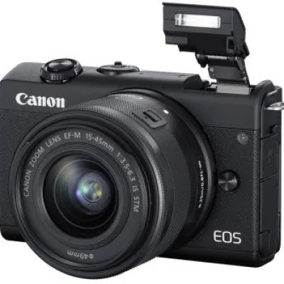 Online Canon EOS M200 Mirrorless Digital Camera with 15-45mm Lens (Black)