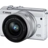 Best Canon EOS M200 Mirrorless Digital Camera with 15-45mm Lens (White)