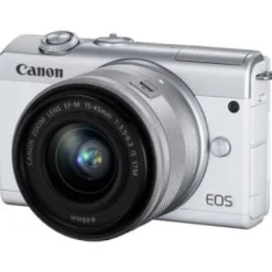 Best Canon EOS M200 Mirrorless Digital Camera with 15-45mm Lens (White)