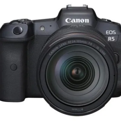 New Canon EOS R5 Mirrorless Camera with RF 24-105mm f/4 L IS USM Lens