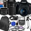 Fashion Canon EOS Rebel T7 DSLR Camera with 18-55mm, 55-250mm, & 50mm Lenses & Accessory Bundle