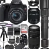 Fashion Canon EOS Rebel T7 DSLR Camera with EF-S 18-55mm - 2727C002 and 500mm Preset Lens with 2x Teleconverter (1000mm) & Premium Accessory Bundle