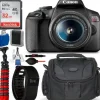 Best Canon EOS Rebel T7 DSLR Camera with 18-55mm Lens Accessory Bundle with Free Promotional Sports Fitness Activity Tracker