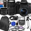 New Canon EOS Rebel T6i DSLR Camera with 18-55mm, 75-300mm, & 50mm Lenses & Accessory Bundle
