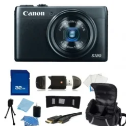Outlet Canon Power Shot S120 Point-and-Shoot Camera + Accessory Bundle
