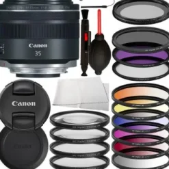 New Canon RF 35mm f/1.8 IS Macro STM Lens - 2973C002 with Advanced Accessory Bundle