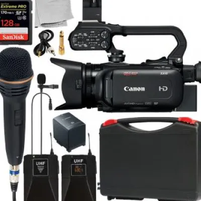 Discount Canon XA11 Compact Full HD Camcorder with HDMI and Composite Output and Wireless Microphone Kit
