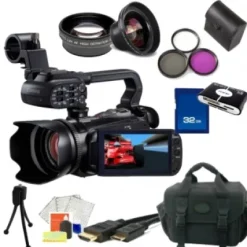 Hot Canon XA10 HD Professional PAL Camcorder + Accessory Bundle
