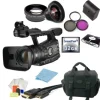 Online Canon XF305 Professional PAL Camcorder + Accessory Bundle