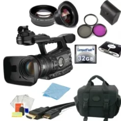 Online Canon XF305 Professional PAL Camcorder + Accessory Bundle