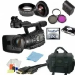 Online Canon XF305 Professional PAL Camcorder + Accessory Bundle