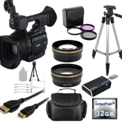 Hot Canon XF200E HD Camcorder Black (PAL) + Accessory Bundle