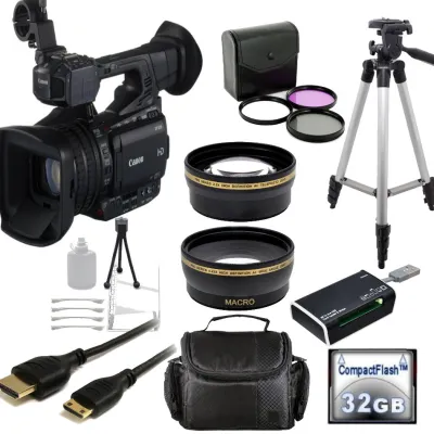 Hot Canon XF200E HD Camcorder Black (PAL) + Accessory Bundle