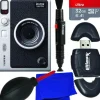 Clearance Fujifilm INSTAX MINI EVO Hybrid Instant Camera with Starter Accessory Bundle: SanDisk 32GB Ultra microSD Memory Card, High Speed Memory Card Reader & More (8pc Bundle)