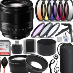 Hot Fujifilm XF 56mm f/1.2 R Lens - 16418649 with Accessory Bundle
