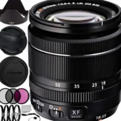 Discount Fujifilm XF 18-55mm f/2.8-4 R LM OIS Zoom Lens 9PC Accessory Bundle