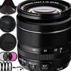 Clearance Fujifilm XF 18-55mm f/2.8-4 R LM OIS Zoom Lens (White Box) Filter Bundle