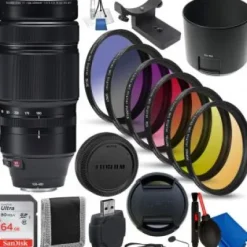 Outlet Fujifilm XF 100-400mm f/4.5-5.6 R LM OIS WR Lens - 16501109 with Accessory Bundle