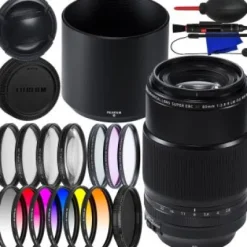 Fashion Fujifilm XF 80mm f/2.8 R LM OIS WR Macro Lens + Variable Neutral Density Filter (ND2-ND400), 4PC Macro Close-Up Filter Kit, 6PC Gradual Color Filter Kit & Much More (24pc Bundle)