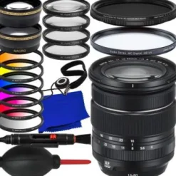 Clearance Fujifilm XF 16-80mm f/4 R OIS WR Lens + 0.43x Wide-Angle Lens Attachment with Detachable Macro, Variable Neutral Density Filter (ND2 - ND400), Protective UV Filter & Much More(23pc Bundle)