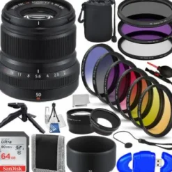 Online Fujifilm XF 50mm f/2 R WR Lens (Black) - 16536611 with Accessory Bundle